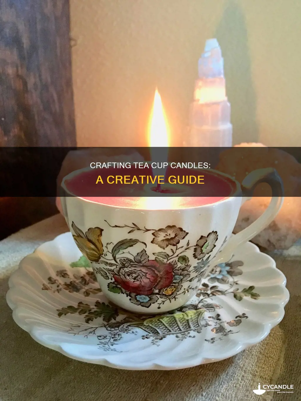 how to decorate tea cup candles