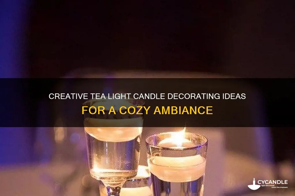 how to decorate tea light candles