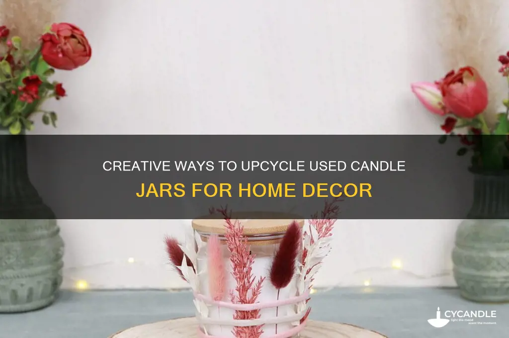 how to decorate used candle jars