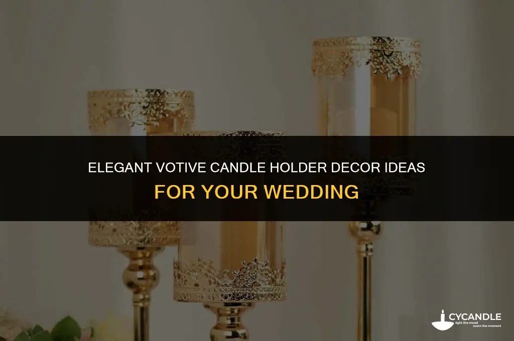 how to decorate votive candle holders for weddings