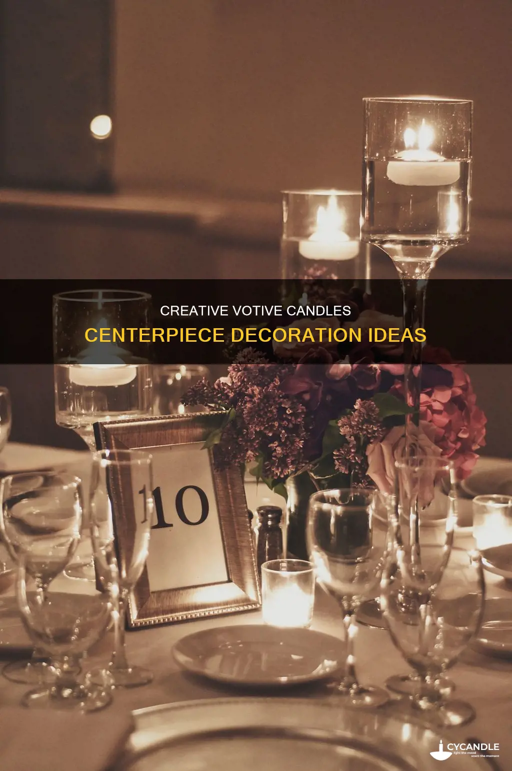 how to decorate votive candles centerpiece