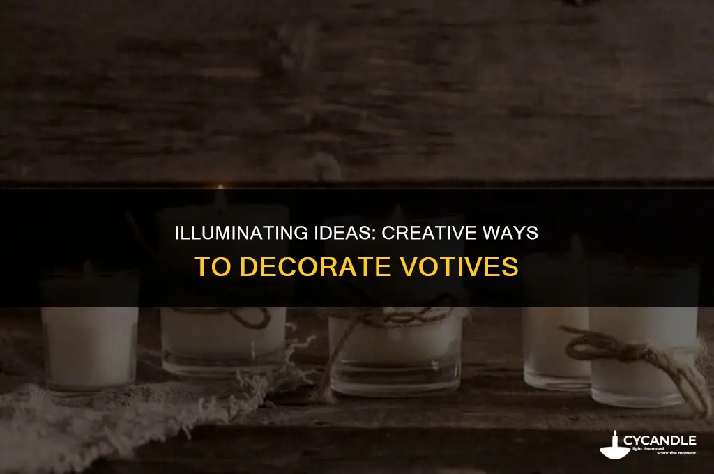 how to decorate votive
