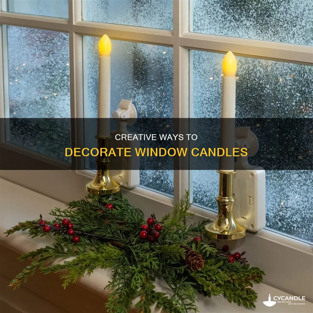 how to decorate window candle