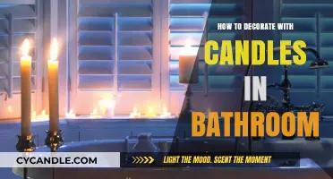 Creative Bathroom Decor with Candles