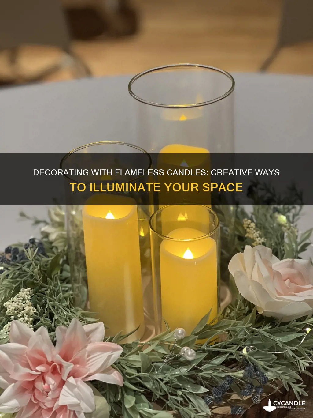 how to decorate with flameless candles
