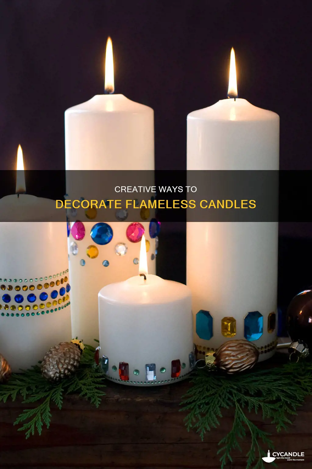 how to decorate your flamless candle