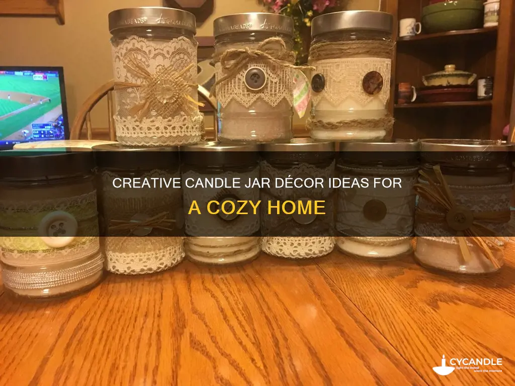 how to decotae a candle jar