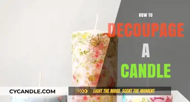 DIY Decoupage: Transforming Plain Candles into Art