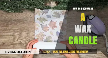 Creative Decoupage Techniques: Transforming Wax Candles with Paper Crafting