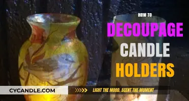 Creative Decoupage: Transforming Candle Holders with Style