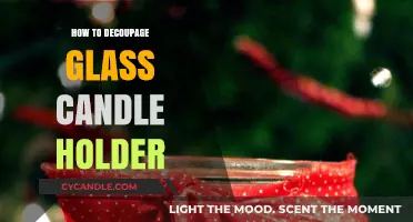 Transforming Glass Candle Holders with Decoupage