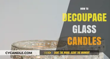 Creating Beautiful Glass Candles with Decoupage