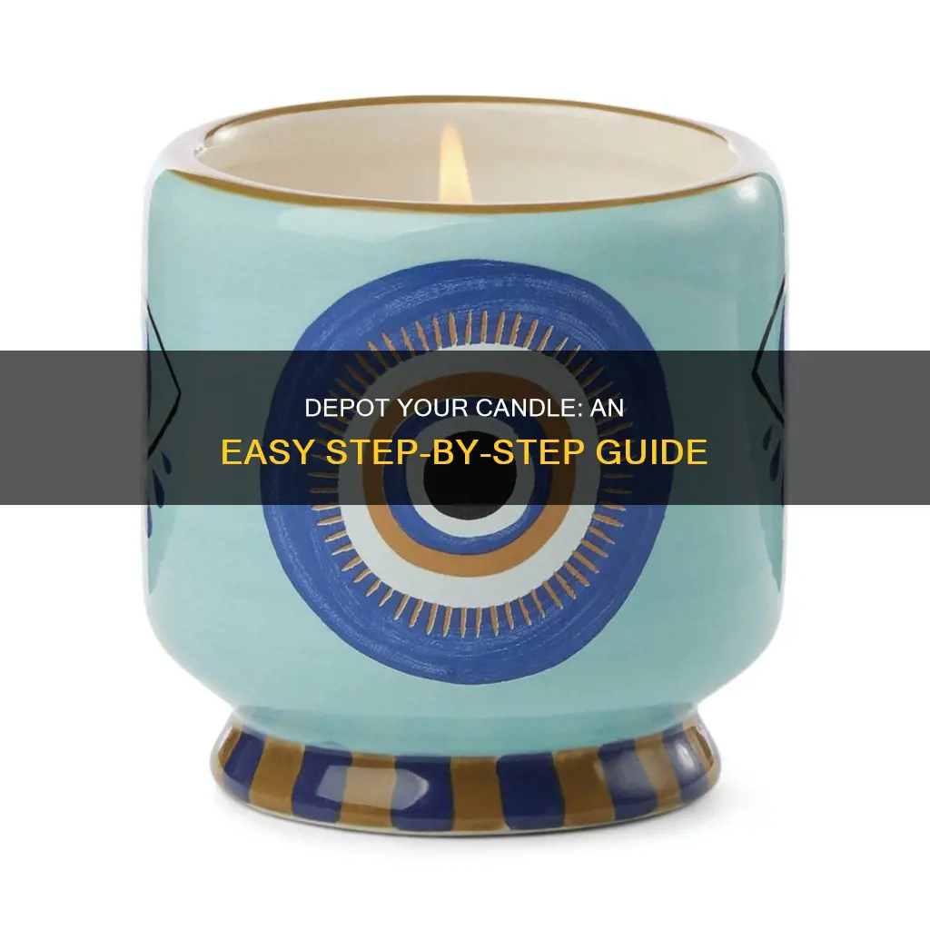 how to depot a candle