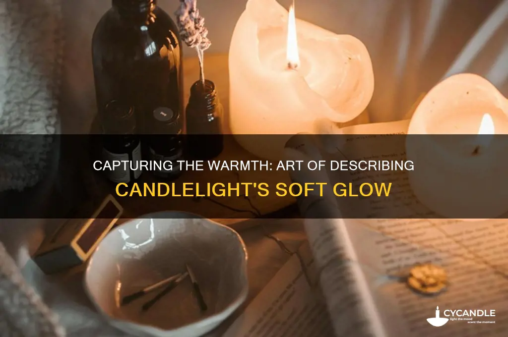 how to describe a candle light