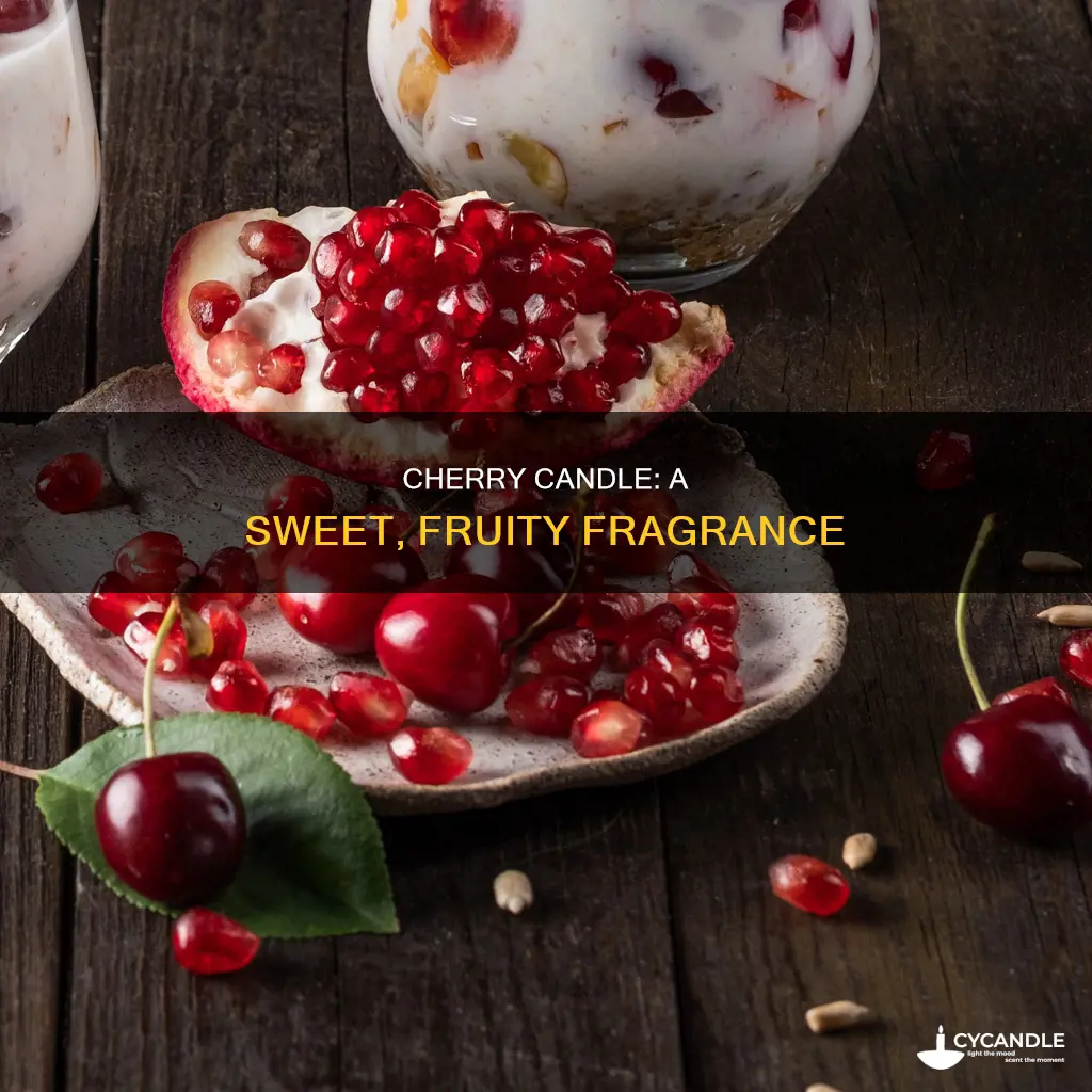 how to describe a cherry candle