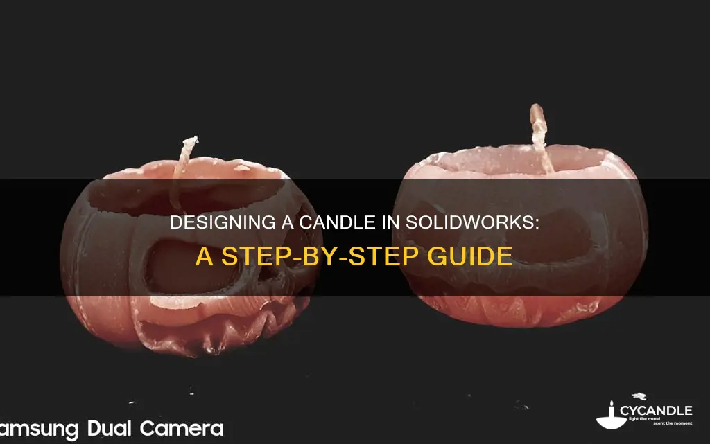 how to design candle in solidworks