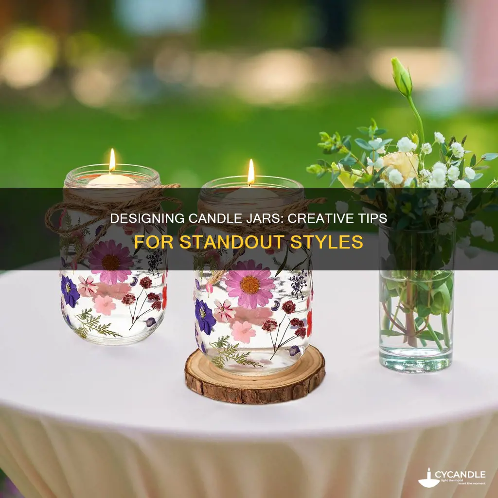 how to design candle jars