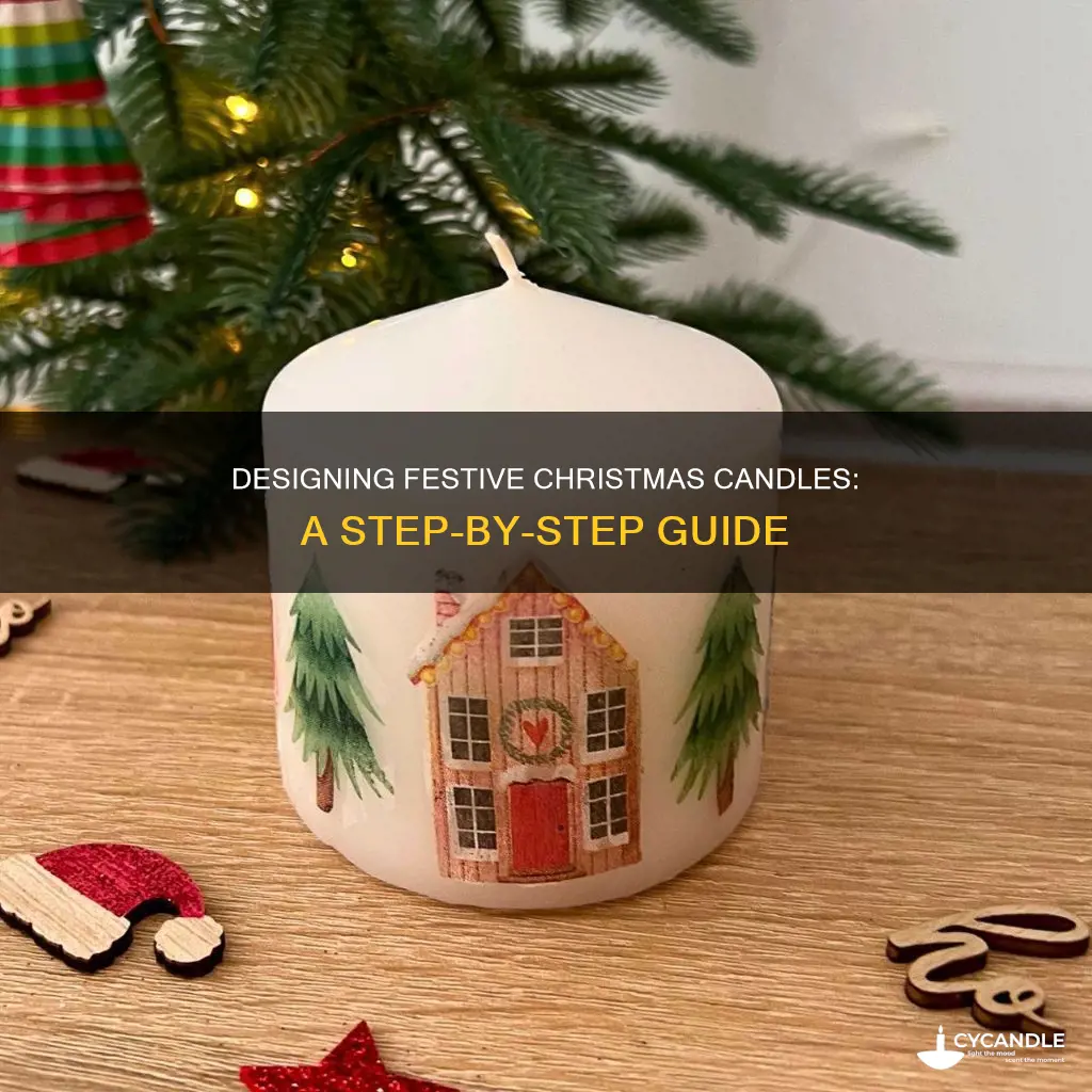 how to design christmas candles