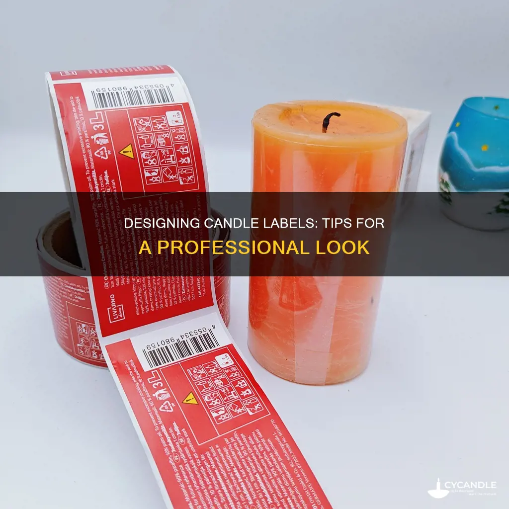 how to design labels for candles