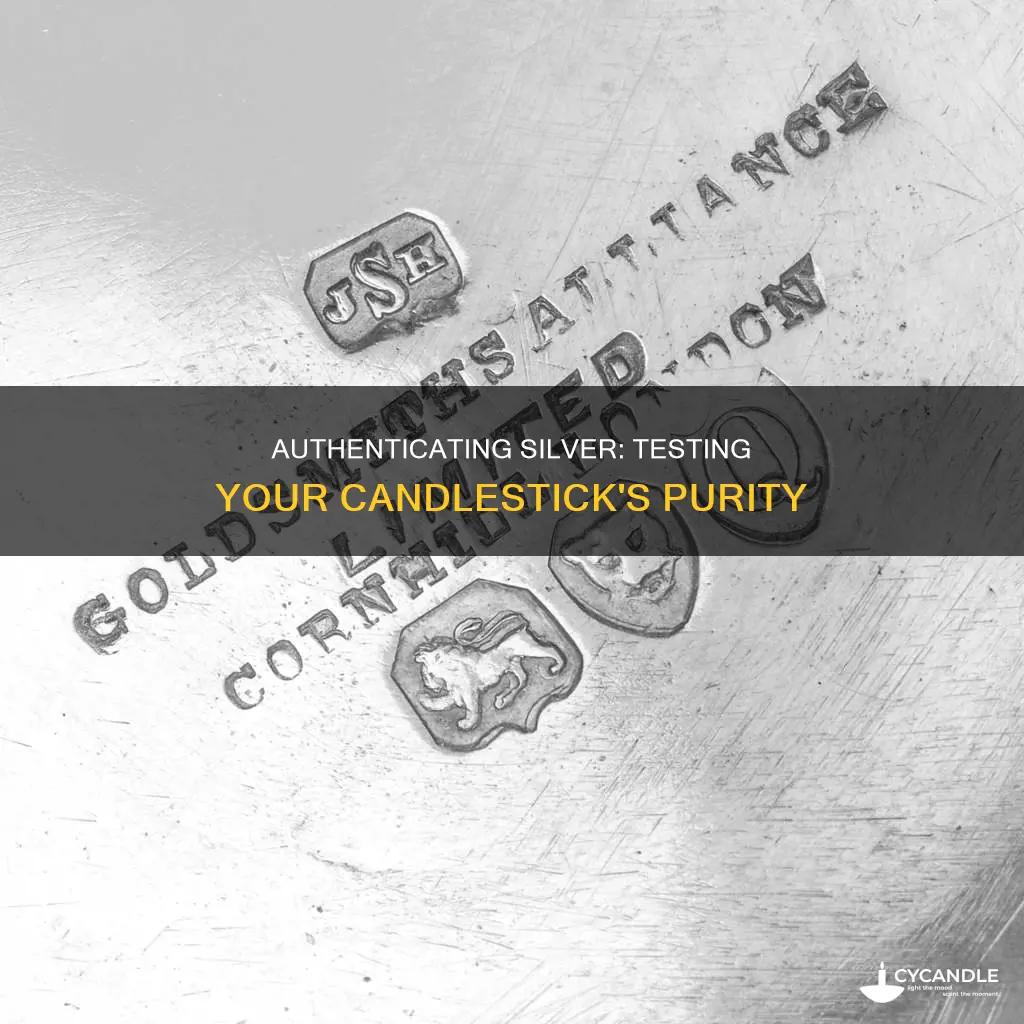 how to determine if candle stick is sterling silver