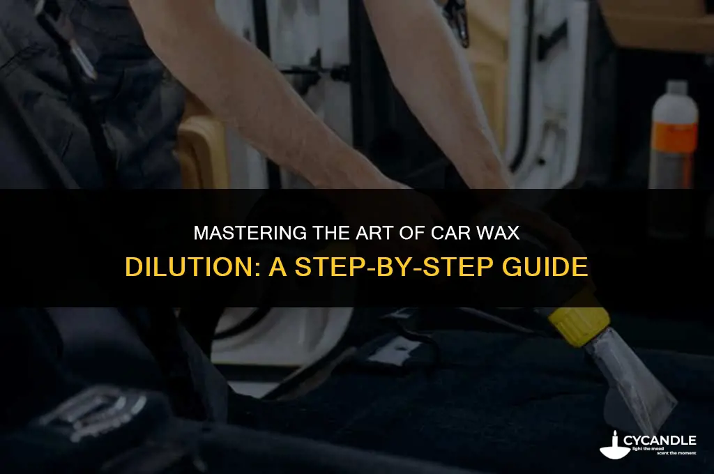 how to dilute car wax