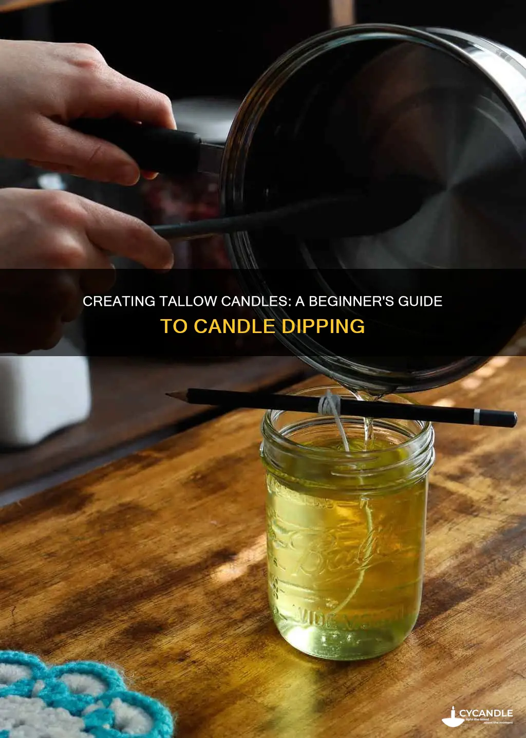 how to dip tallow candles