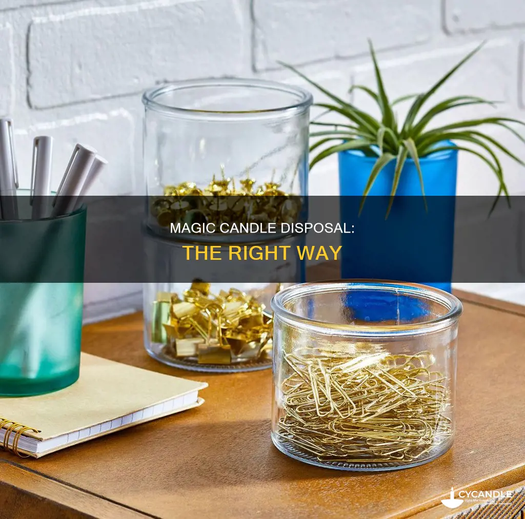 how to discard old candles magic