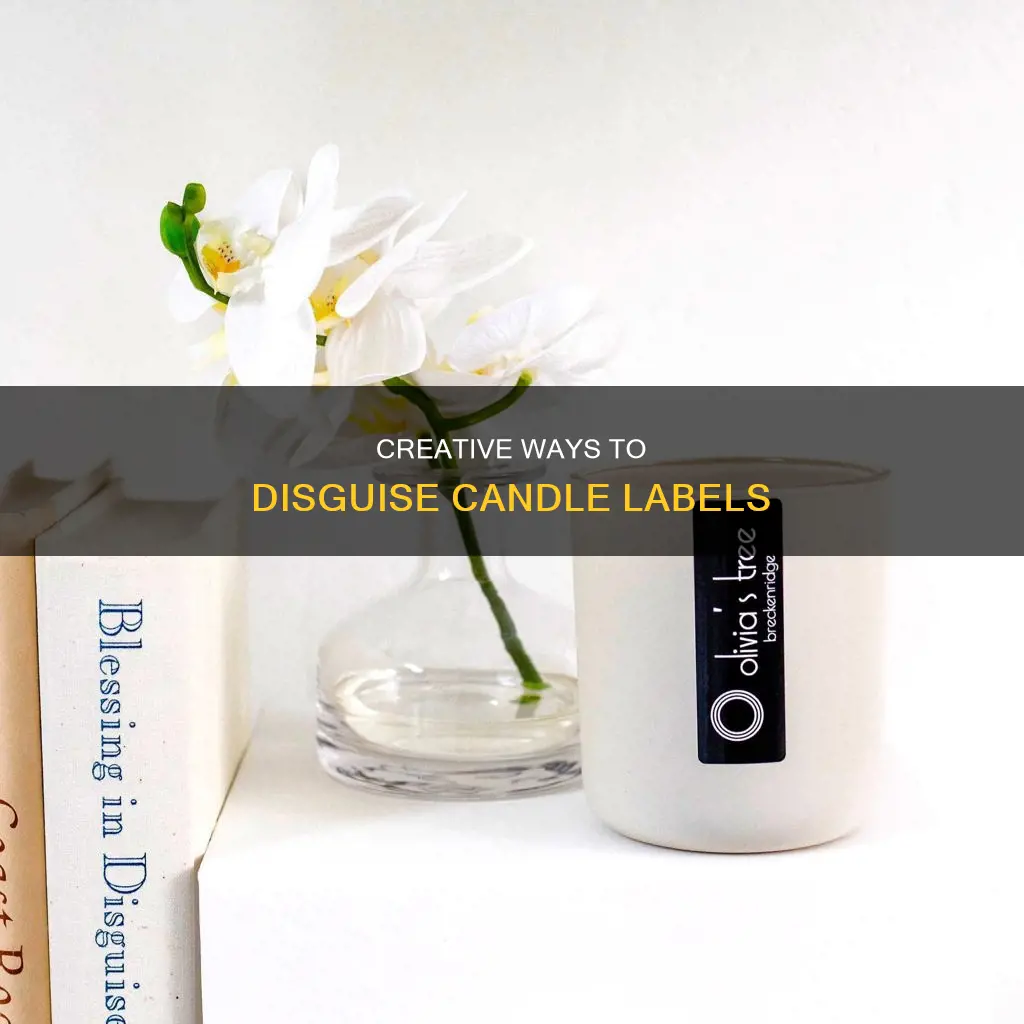 how to disguise a candle label