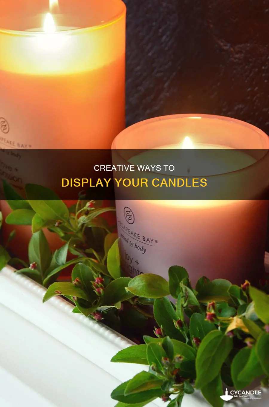 how to display a candle
