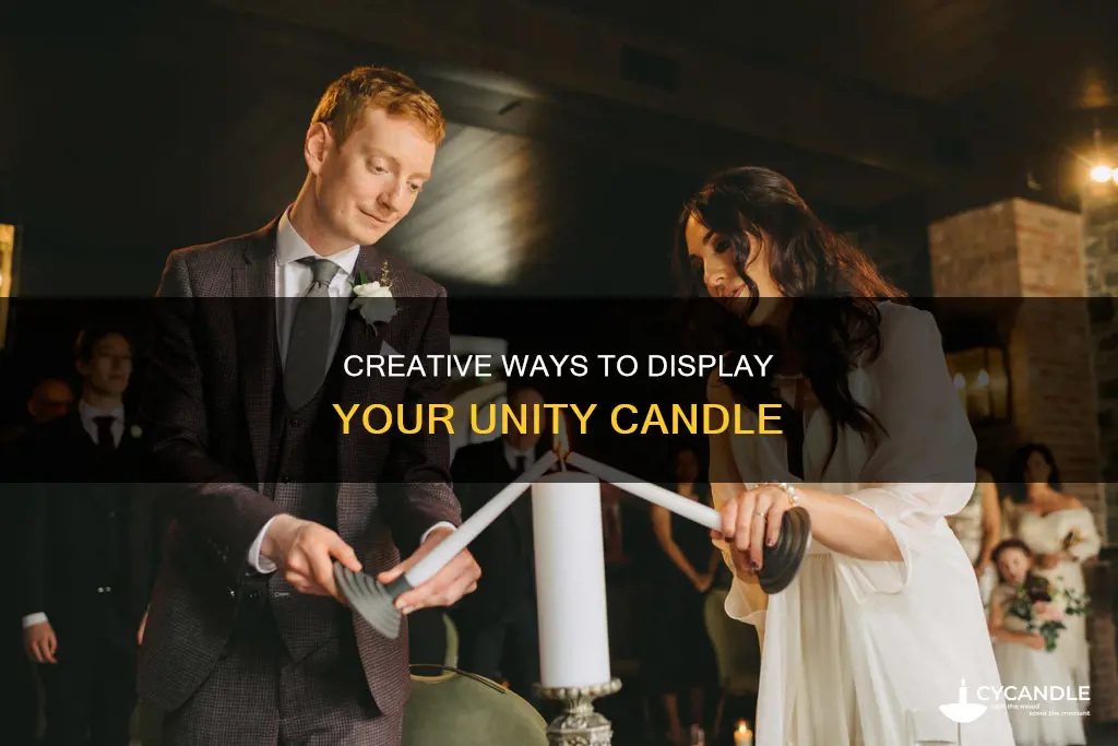 how to display a unity candle