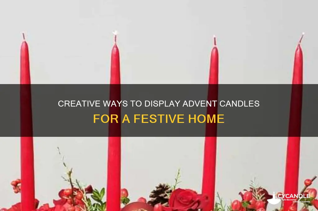 how to display advent candles