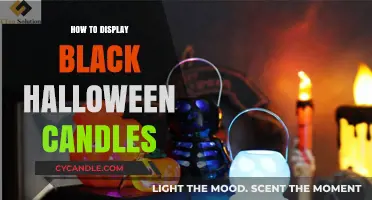 Creative Ways to Display Black Halloween Candles