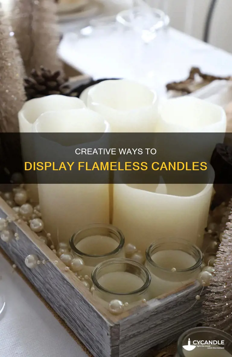 how to display flameless candles