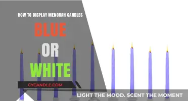 Displaying Menorah Candles: Blue or White?