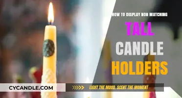 Creative Ways to Display Non-Matching Tall Candle Holders