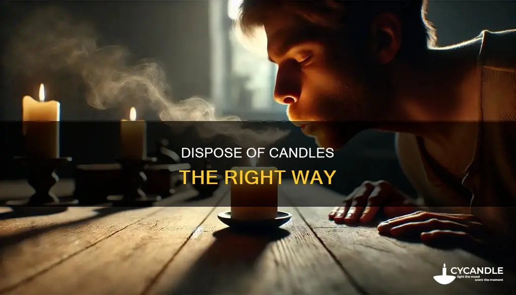 how to dispose a candle