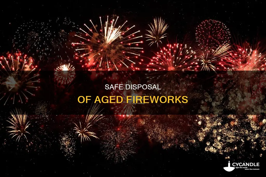 how to dispose of 45 year old roman candle fireworks