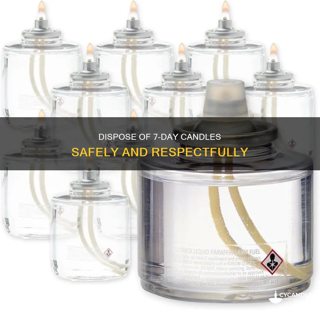 how to dispose of 7 day candles