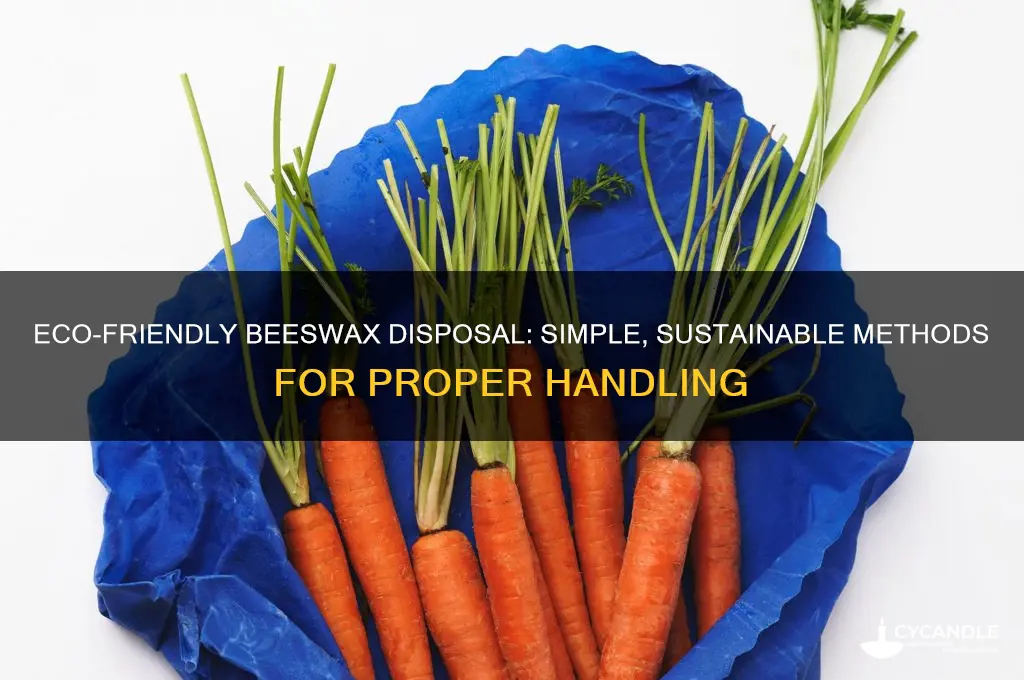 how to dispose of beeswax