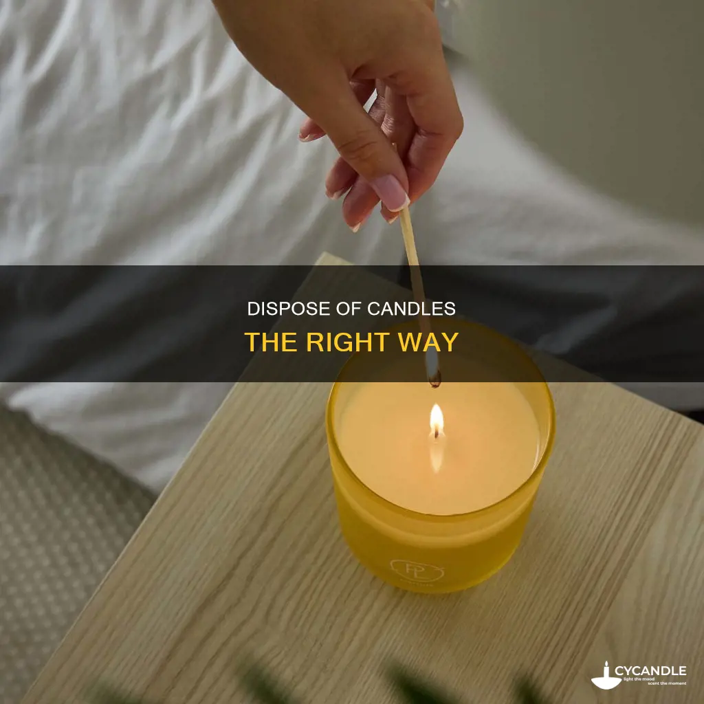 how to dispose of candles uk