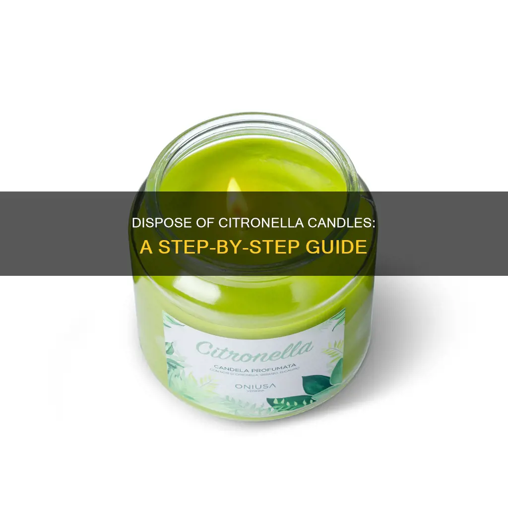 how to dispose of citronella candles