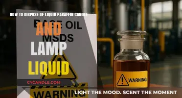 Safe Disposal of Liquid Paraffin: Candle and Lamp Waste