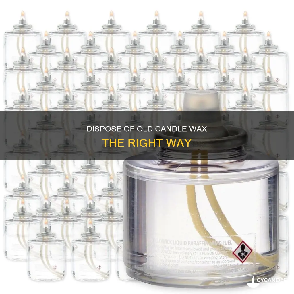 how to dispose of old candle wx