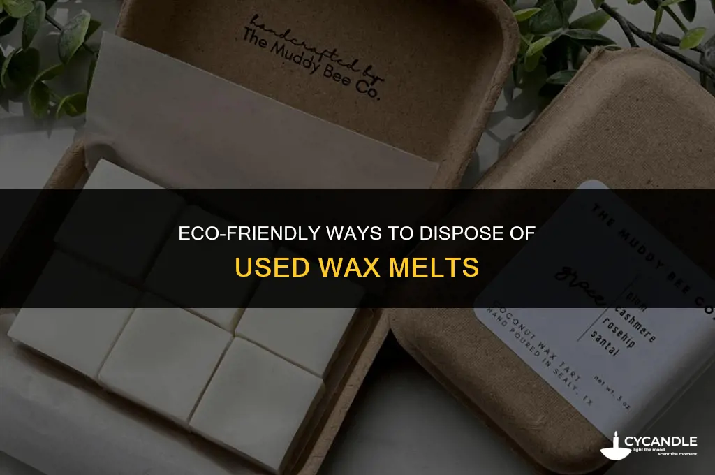 how to dispose of used wax melts