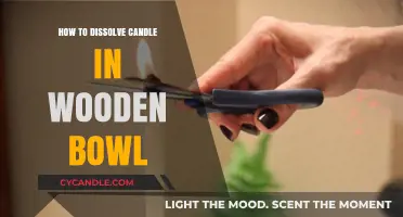 Dissolving Candles: Wooden Bowl Technique