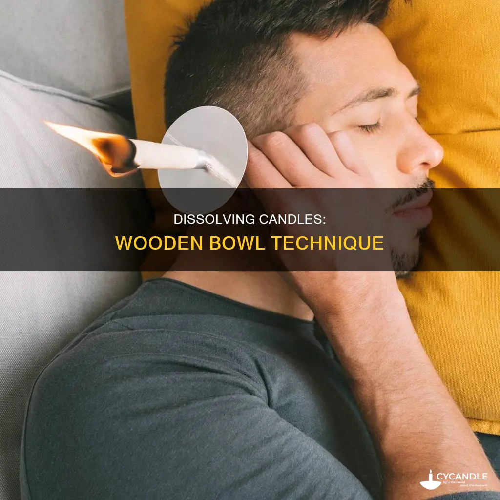 how to dissolve candle in wooden bowl