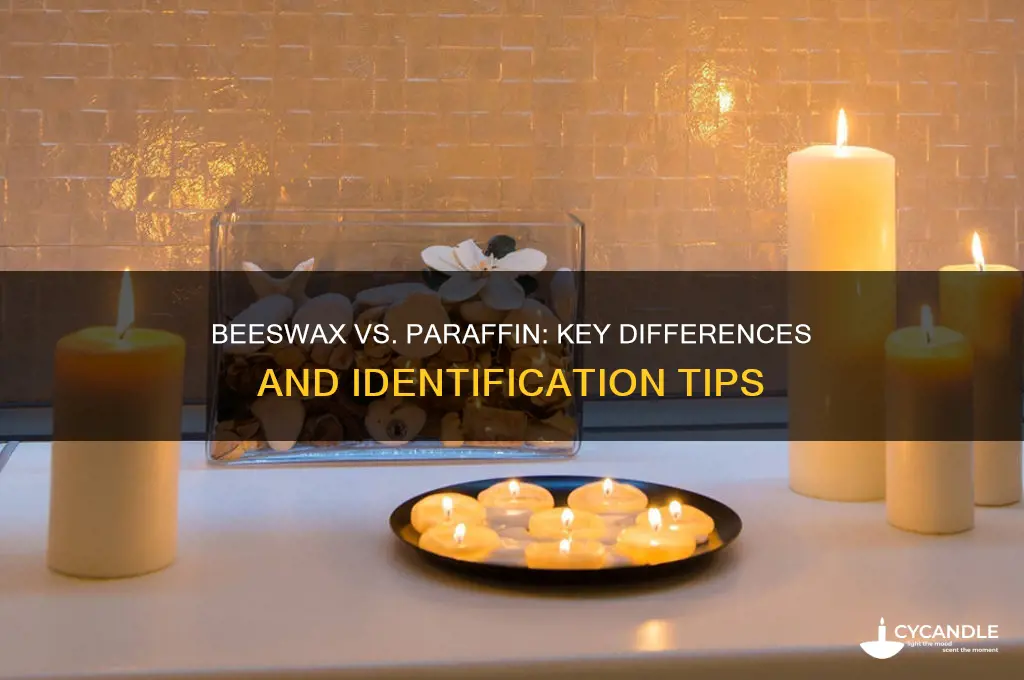how to distinguish beeswax from paraffin
