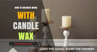 Distress Wood Effortlessly: Candle Wax Technique for Vintage Charm