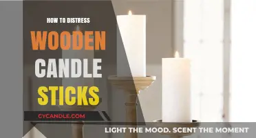 Transforming Wooden Candle Sticks: Distressing Techniques for a Vintage Look