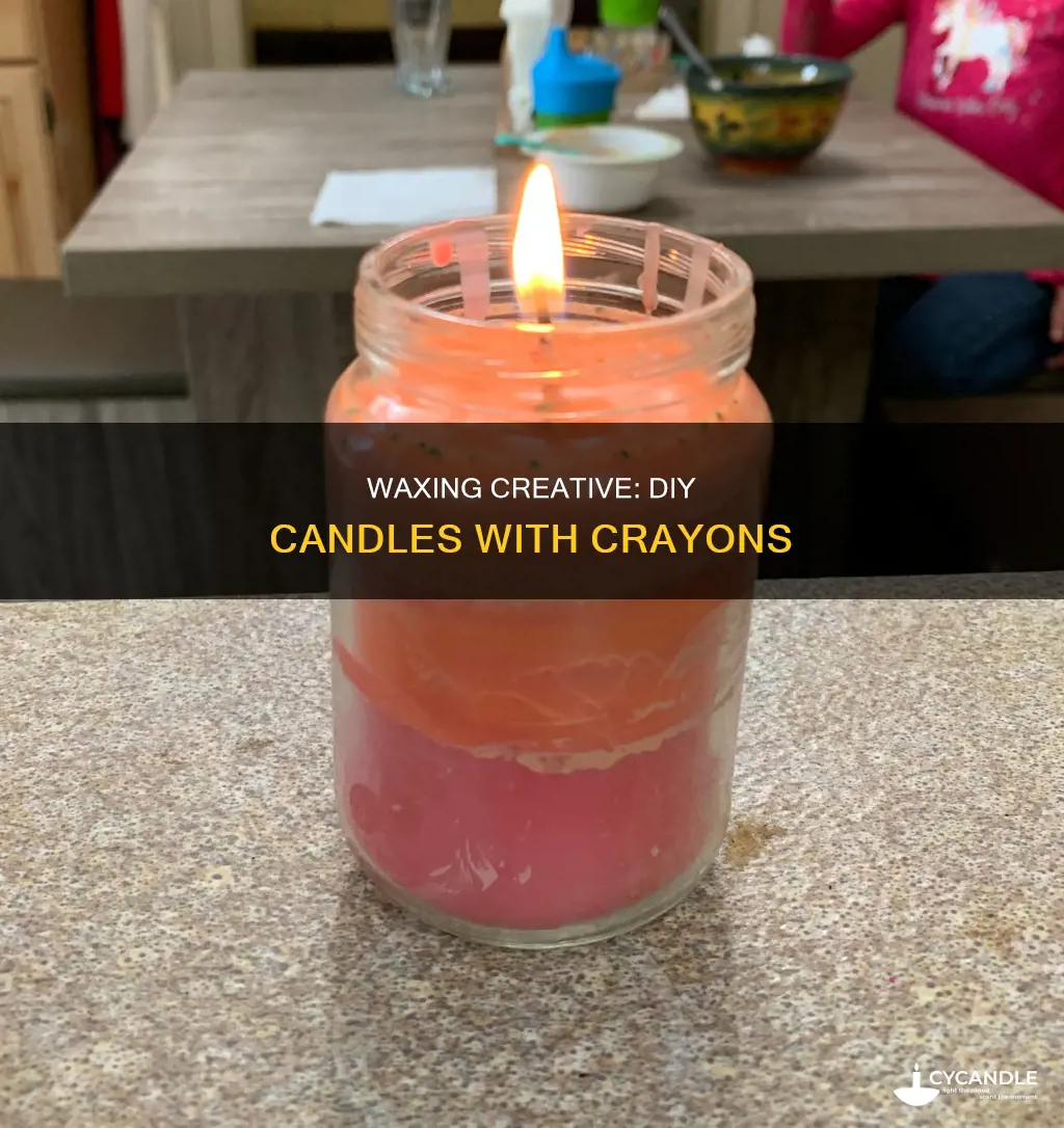 how to diy candles with crayons